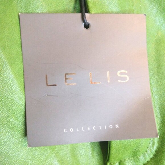 LELIS COLLECTION WOMEN'S GREEN LEATHER PANTS - SIZE S - Picture 7 of 7